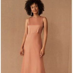 BHLDN Sachin & Babi Beckett Satin Maxi Dress Bridesmaid size 6
